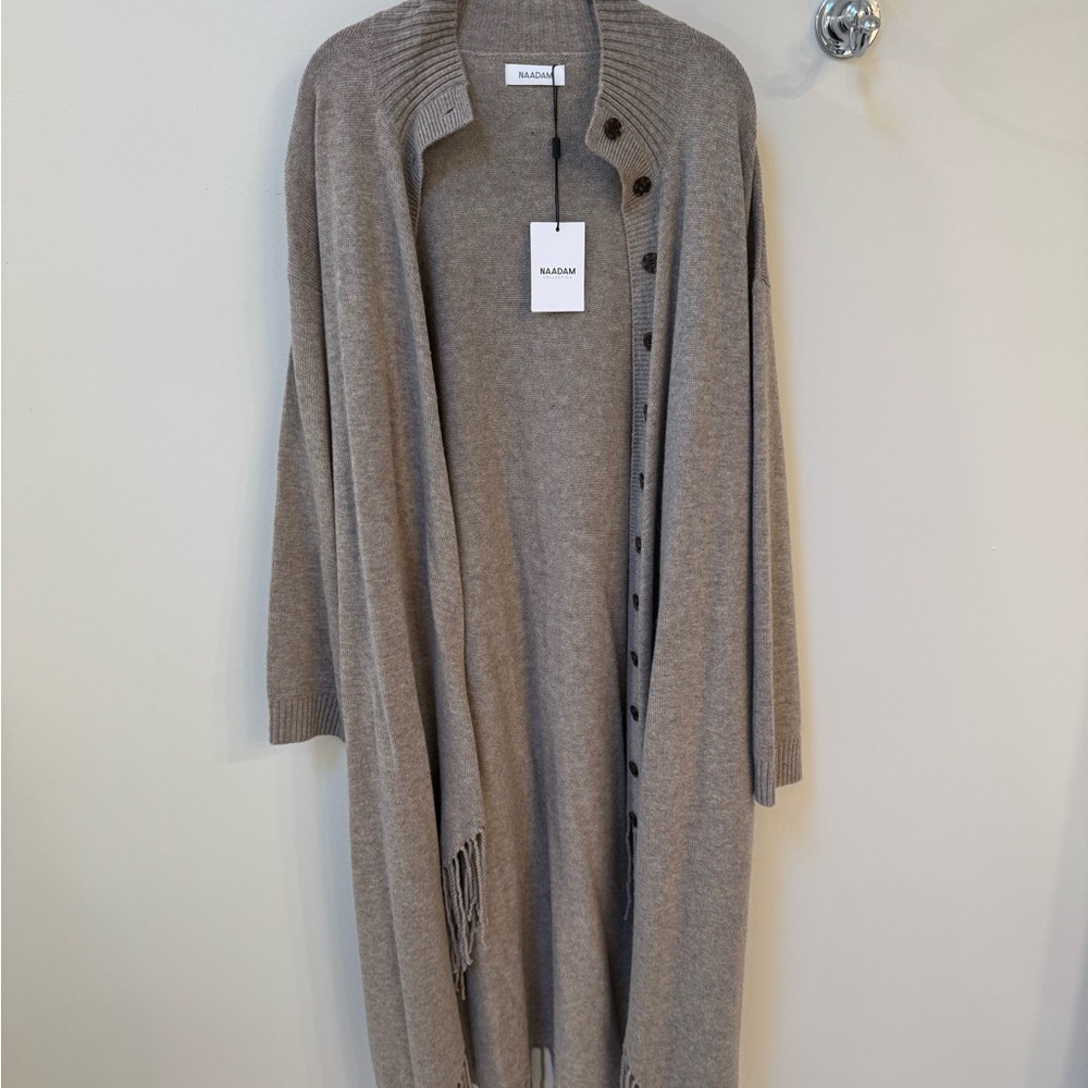 NAADAM Women's Cardigan in Classic Tan